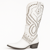 Sophie | Studded Western Knee High Boots