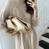 Evelia | Beige Textured Belted Dress