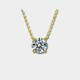 Raphaëlle – Zirconium Necklace on 18-Carat Gold-Plated Silver