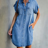 Alicia | Mini Length Shirt Dress