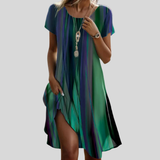 Genna | Green Blue Ombre Dress
