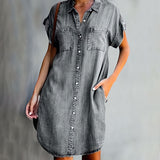 Alicia | Mini Length Shirt Dress