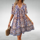 Quinley | Green Paisley Swing Dress