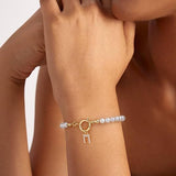 Auden Key Letter Bracelets | Gold