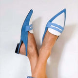 Leanne | Blue Slingback Heels