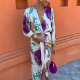 Rafaela | Watercolour Wrap Midi Dress