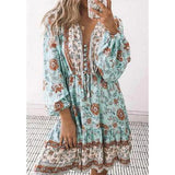Briseis | Orange Floral Tunic Dress