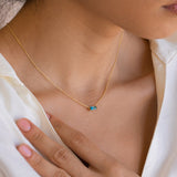Livia – Silver necklace with small pendant