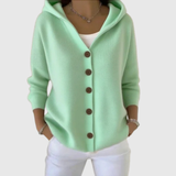 Phoebe | Pink Hooded Cardigan