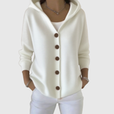 Phoebe | Pink Hooded Cardigan