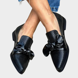 Chelsea | Black Bow Loafers