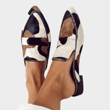 Rory | Patchwork Pony-Print Flats