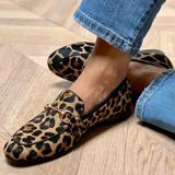 Adrianna | Leopard Horsebit Loafers