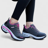 Leslie | Black Pink Air-Sole Sneakers