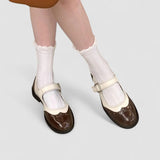 Sabine | Black Two-Tone Mary Janes