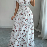 Scarlett | Ivory Garden-Floral Maxi Dress