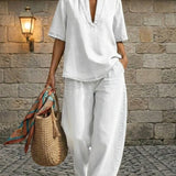 Giulia | Denim Set with Wide Pants