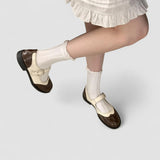 Sabine | Black Two-Tone Mary Janes