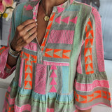 Delyth | Sage Embroidered Tunic Dress