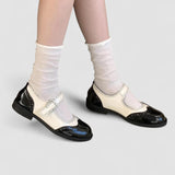 Sabine | Black Two-Tone Mary Janes
