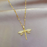 Dragonfly Crystal Necklace – Symbol of Transformation and Beauty