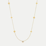 Karine – Gold necklace with colorful accents