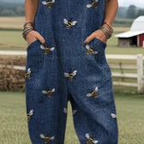 Bonnie | Navy Bee Jumpsuit
