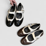 Sabine | Black Two-Tone Mary Janes