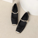Isabelle | Green Metallic Mary Janes