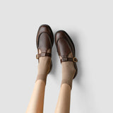 Anja | Black Contrast-Strap Mary Janes
