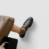 Anja | Black Contrast-Strap Mary Janes