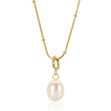 Pauline – Gold Necklace with Pearl Pendant