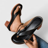 Jazrielle | Black Block Heel Sandals