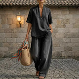 Giulia | Denim Set with Wide Pants
