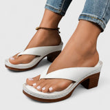 Jazrielle | Black Block Heel Sandals