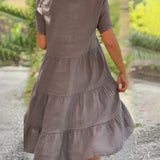 Bexley | Pink V-Neck Swing Dress