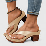 Jazrielle | Black Block Heel Sandals