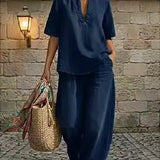 Giulia | Denim Set with Wide Pants