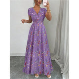 Scarlett | Ivory Garden-Floral Maxi Dress
