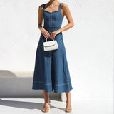 Alba | Denim Dress with Straps
