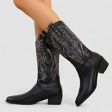 Camille | White Western Boots