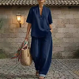 Giulia | Denim Set with Wide Pants