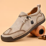 Celya | Beige Buckle Moccasins