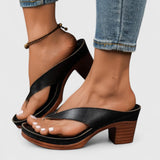 Jazrielle | Black Block Heel Sandals