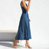 Alba | Denim Dress with Straps