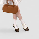 Sabine | Black Two-Tone Mary Janes