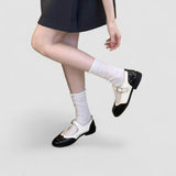 Sabine | Black Two-Tone Mary Janes