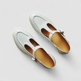 Rahel | Black T-Bar Mary Jane Flats