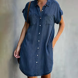 Alicia | Mini Length Shirt Dress