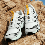 Alpen | Black Graphic Trail Sneakers